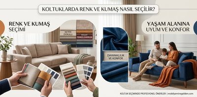 Koltuklarda Renk ve Kumaş Seçimi Nasıl Yapılır?