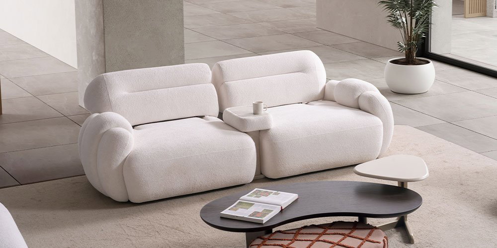 Loft Koltuk Takımı Beyaz| İnegöl Mobilya