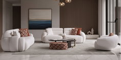 Loft Koltuk Takımı Beyaz| İnegöl Mobilya