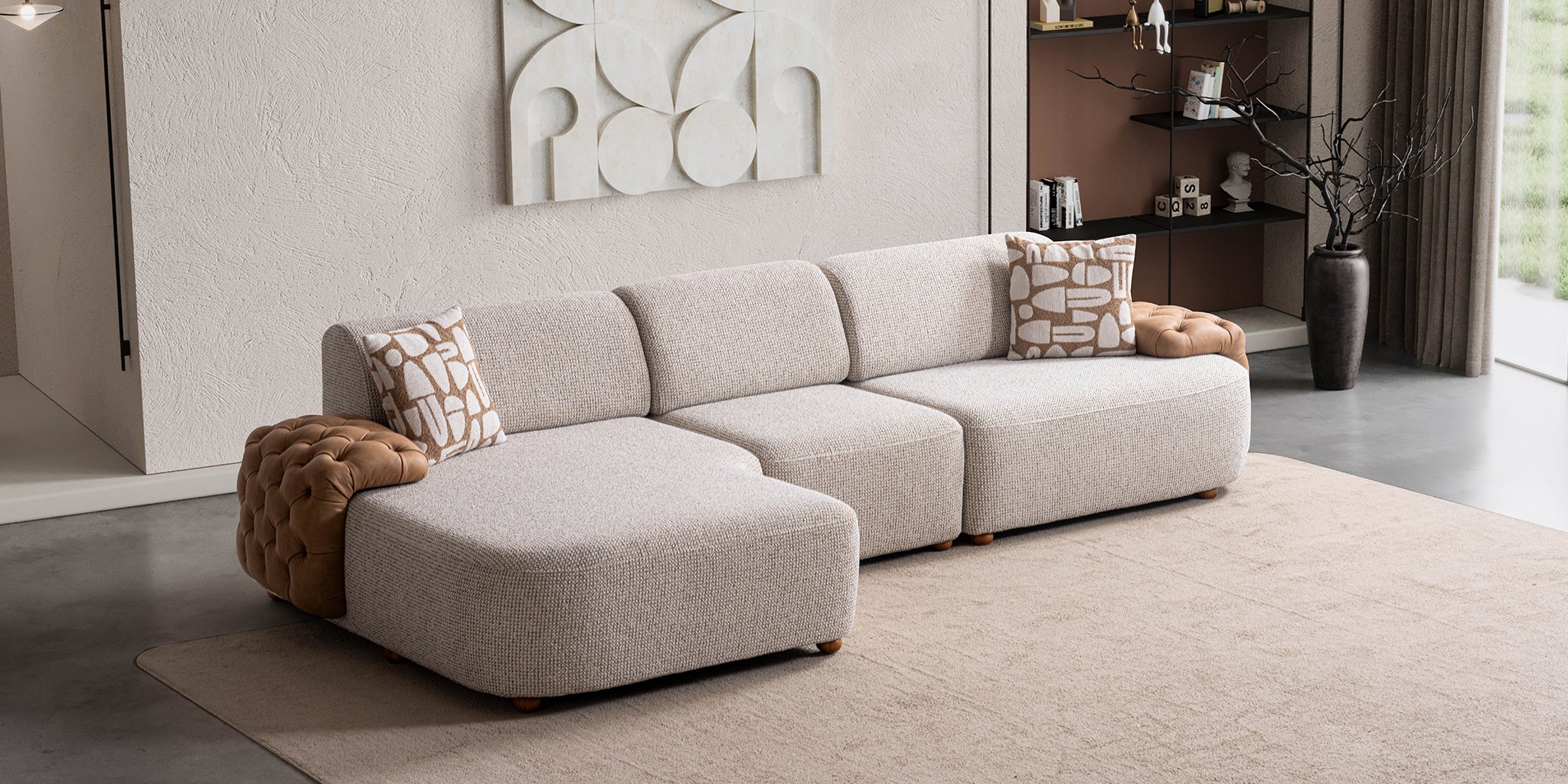 Luma Corner Sofa Set216637 | İnegöl Mobilya