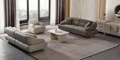 Defne Koltuk Takımı Krem-2974-6