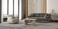 Defne Koltuk Takımı Krem-2974-7