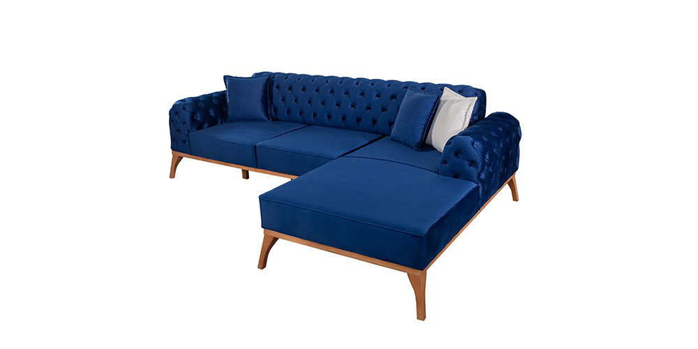 Modern tasarımlı, bej renkli ve tufted detaylı Moskova Köşe Koltuk Takımı. Ergonomik yapısıyla konfor sunan bu Kaliteli İnegöl mobilya, yaşam alanınıza şıklık katacak.