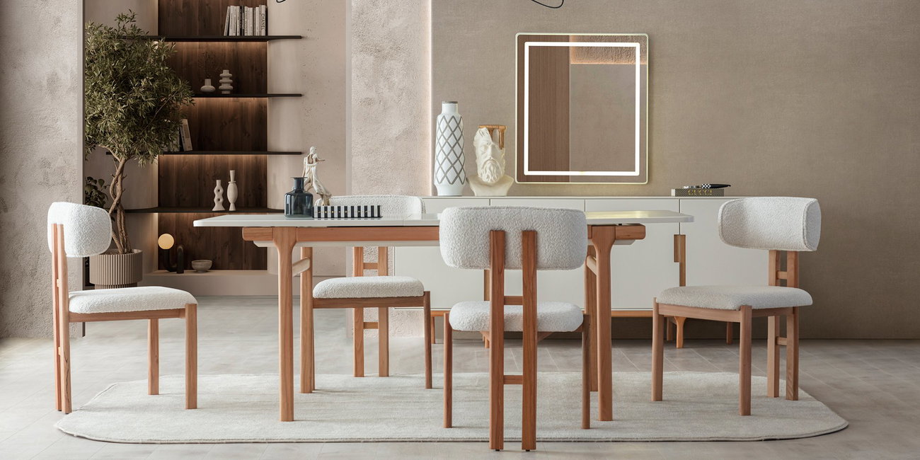 Aura Yemek Odası Takımı Natural-2370-3