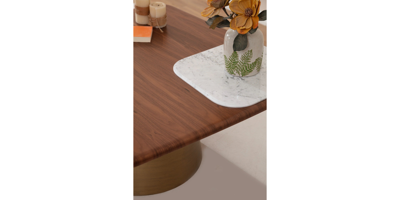Bueno Coffee Table White Brass187361 | İnegöl Mobilya