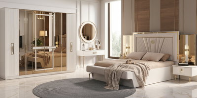 Majeste Yatak Odası Takımı Gold Aytaşı İnegöl Mobilya