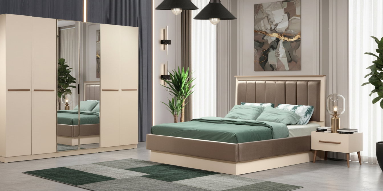 Nehir Bedroom Set İnegöl Furniture