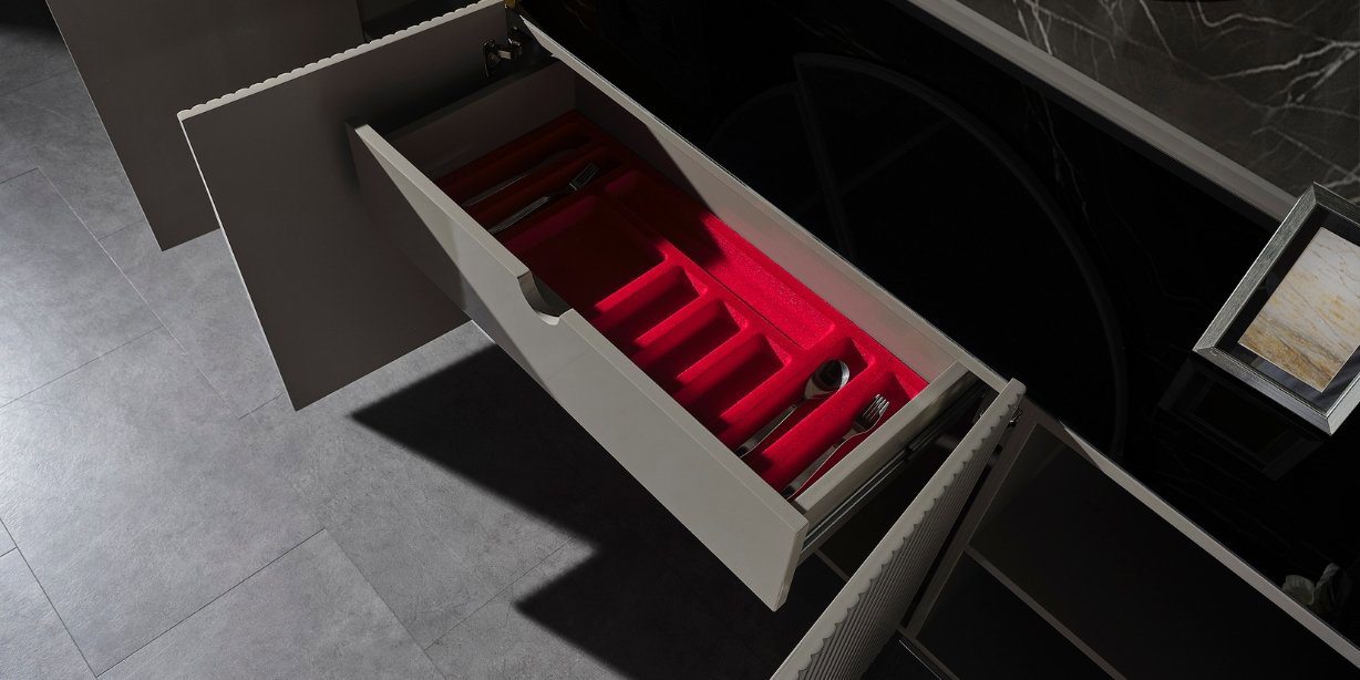 Gucci Duman Gri Yemek Odası Takımı-1812-10