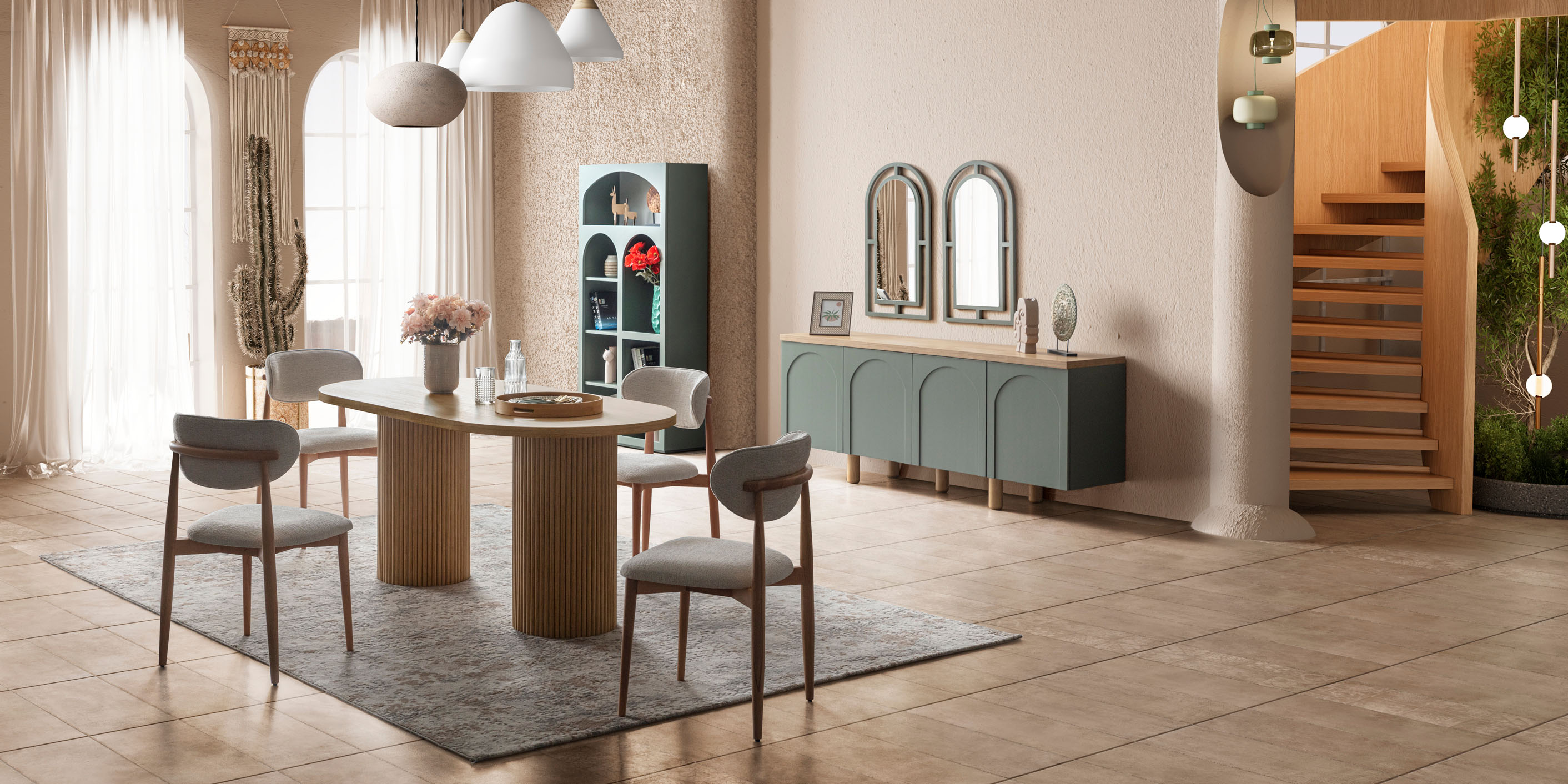 Siesta Dining Room Set Green229565 | İnegöl Mobilya