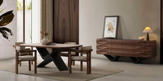 Meva Yemek Odası Takımı Ceviz-2660-5