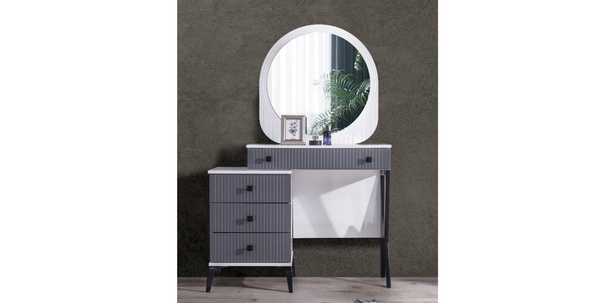 Stil Antrasit Yatak Odası Takımı Mdf-1624-10