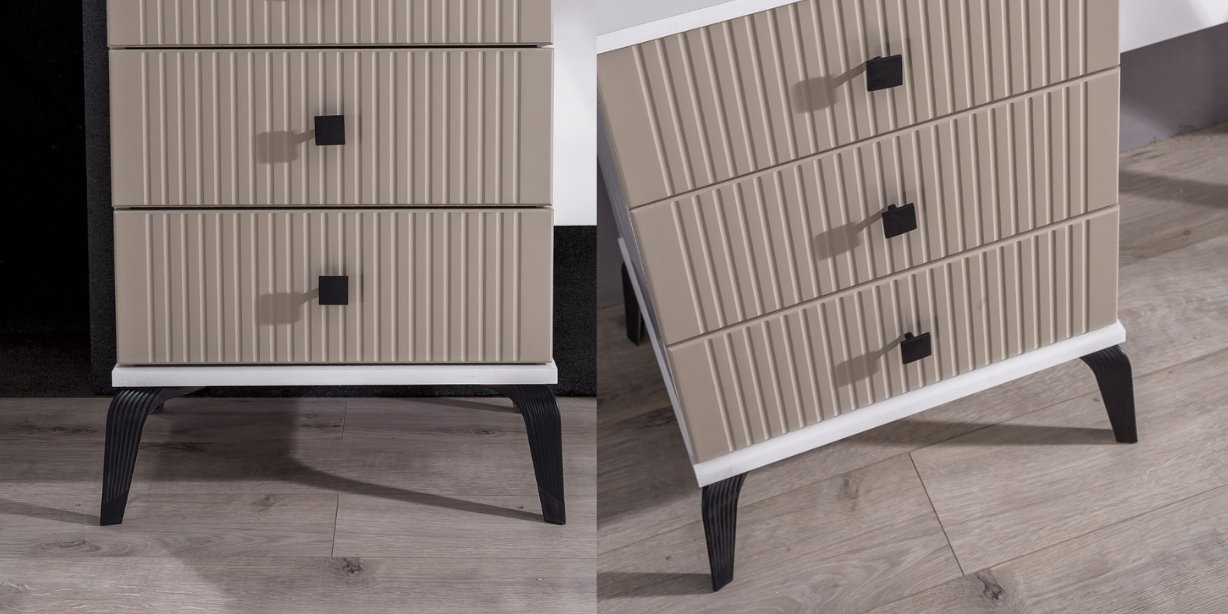 Still Bej Yatak Odası Takımı Mdf-1626-11