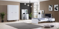 White Genç Odası226484 | İnegöl Mobilya
