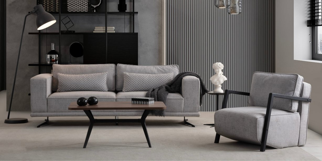 Prada Koltuk Takımı Metal Ayaklı220283 | İnegöl Mobilya