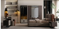 Prada Yatak Odası Takımı Koyu Ceviz220273 | İnegöl Mobilya