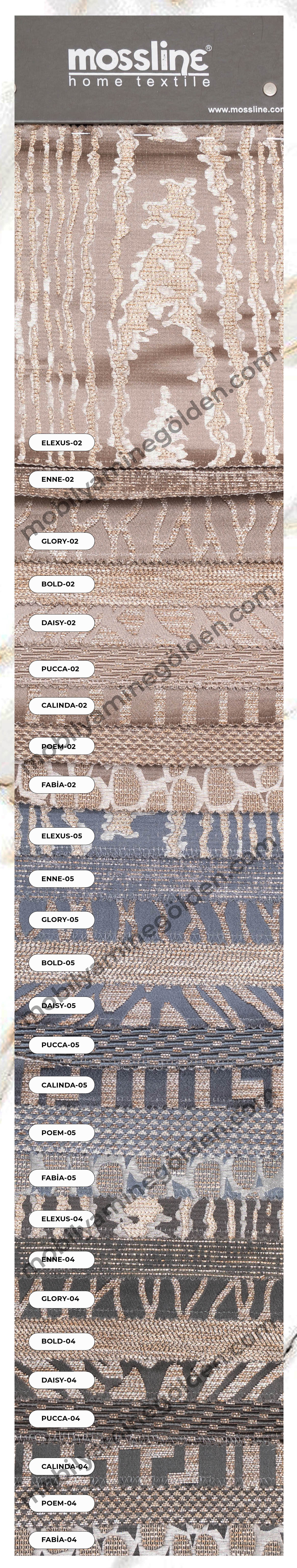 Mossline Elexus-Enne-Glory-Bold-Daısy-Pucca-Calinda-Poem-Fabia-1