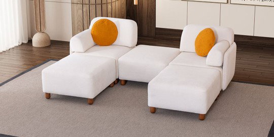 Puzzle Koltuk Takımı Krem-2857-1