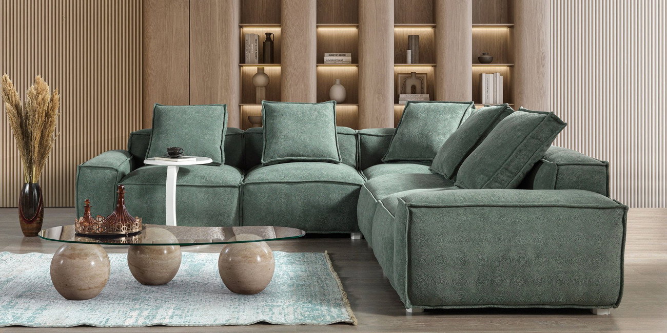 Puffy Köşe Koltuk Takımı-2172-3