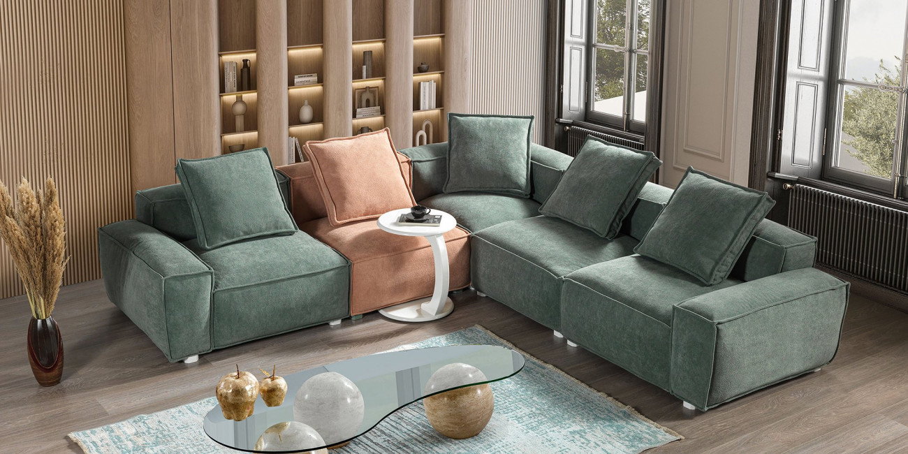 Puffy Köşe Koltuk Takımı-2172-7
