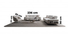 Aura Koltuk Takımı Krem-2665-8