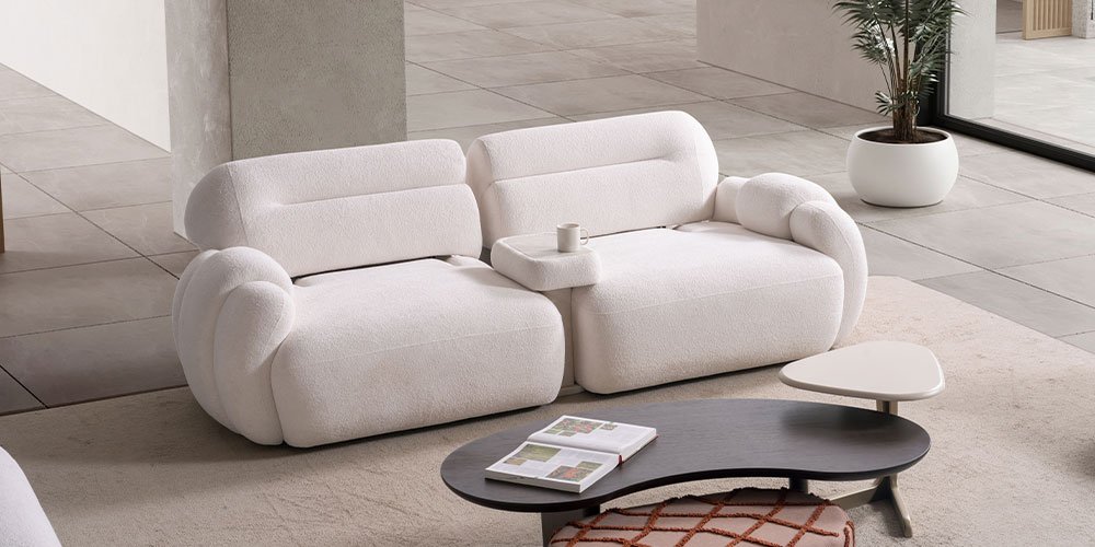 Loft Koltuk Takımı Beyaz| İnegöl Mobilya