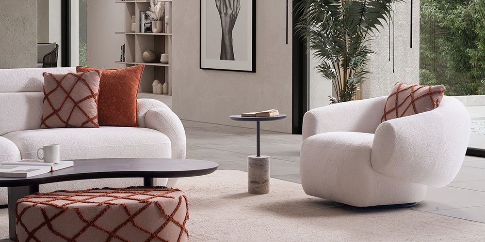 Loft Koltuk Takımı Beyaz| İnegöl Mobilya