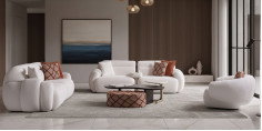 Loft Koltuk Takımı Beyaz| İnegöl Mobilya