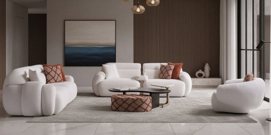 Loft Koltuk Takımı Beyaz| İnegöl Mobilya