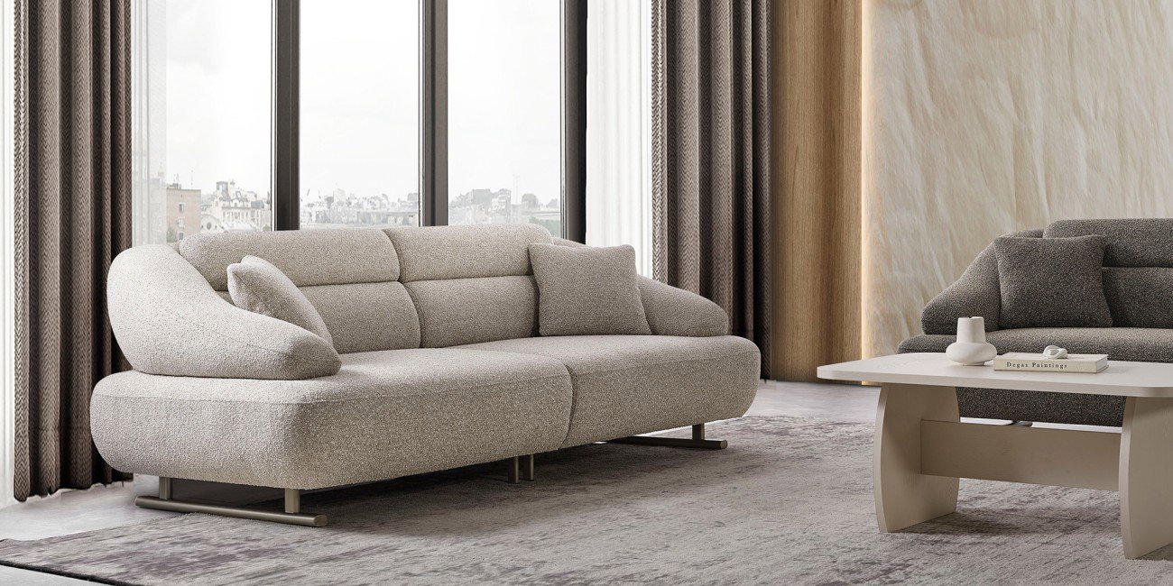 Defne Koltuk Takımı Krem-2974-10