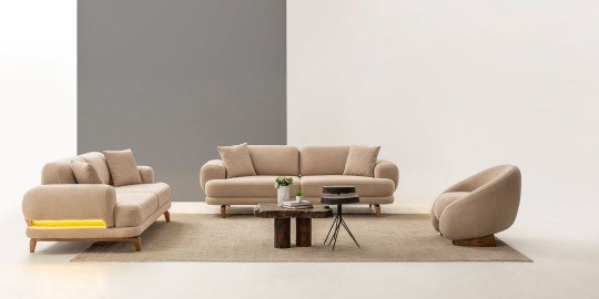 Milan Koltuk Takımı Cappucino