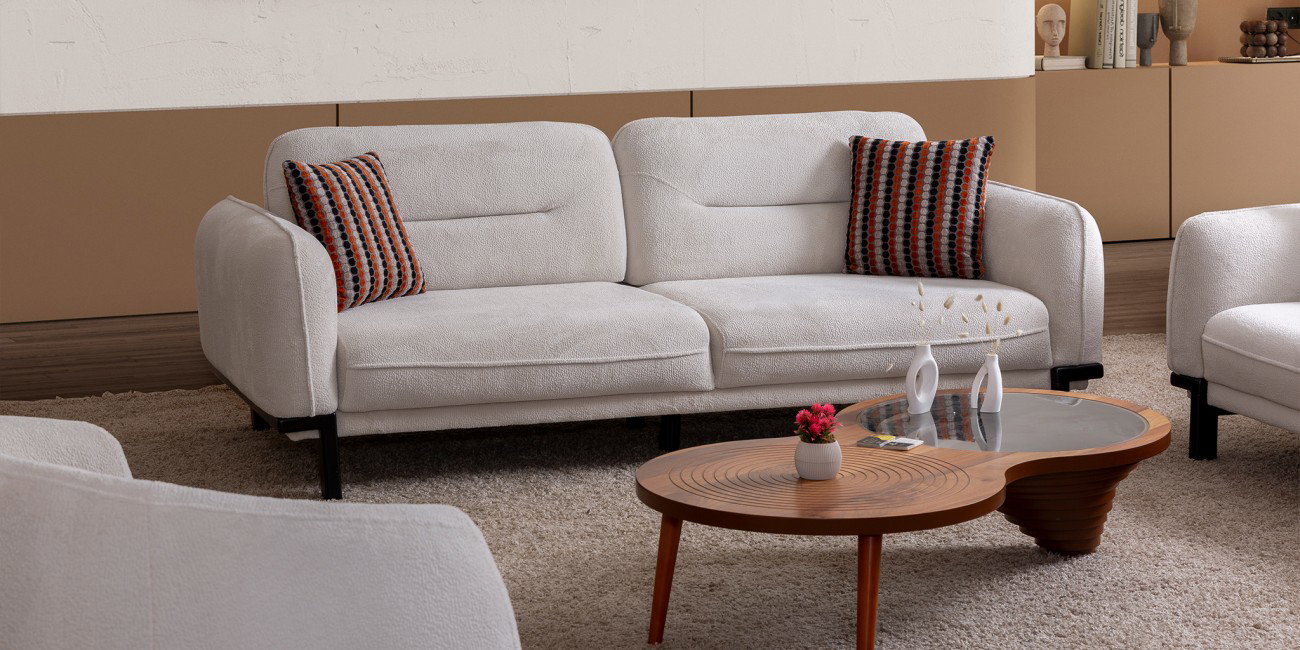 Malta Koltuk Takımı Krem-2964-2