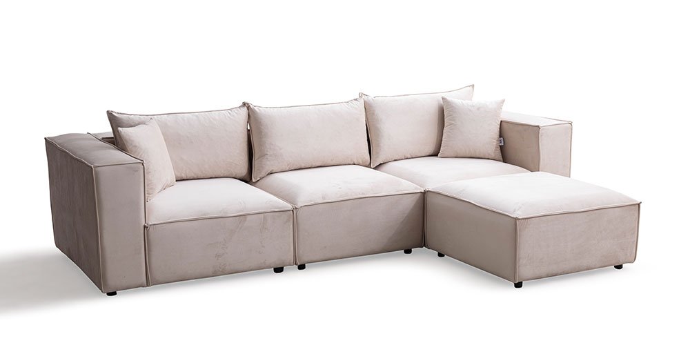 Elegance Köşe Koltuk Takımı Krem-2731-7