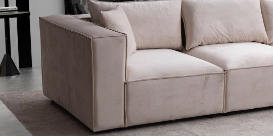 Elegance Köşe Koltuk Takımı Krem-2731-1