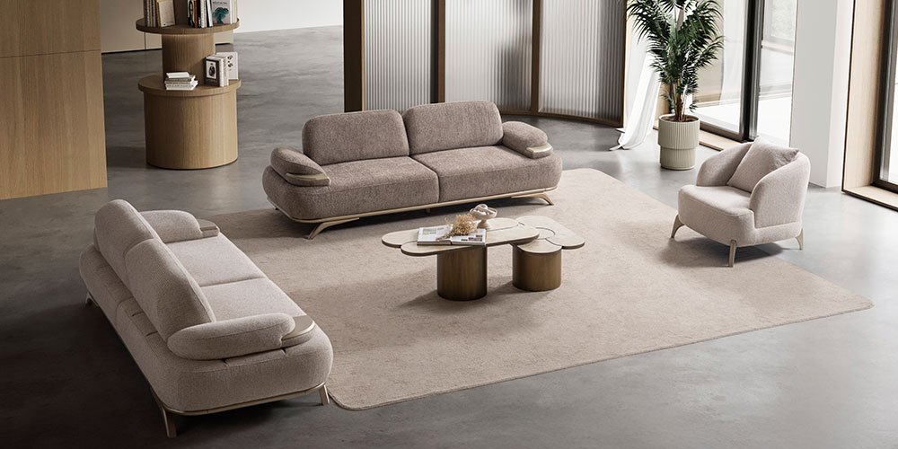 Verona Koltuk Takımı Krem-2747-3