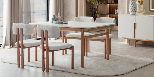 Aura Yemek Odası Takımı Natural-2370-1
