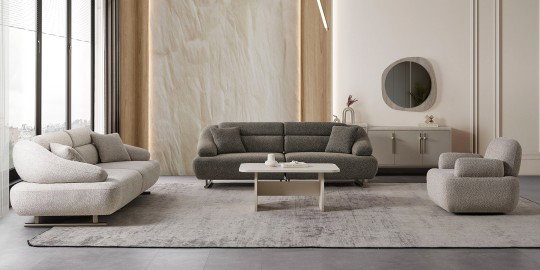 Defne Koltuk Takımı Krem