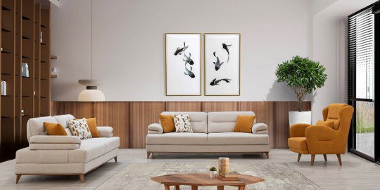 Milano Koltuk Takımı Krem