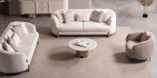 Zümrüt Koltuk Takımı Krem