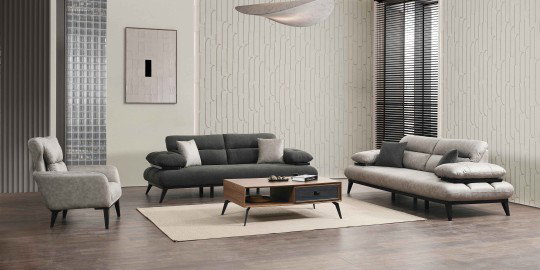 Sporting Koltuk Takımı Antrasit - Mobilyam İnegölden