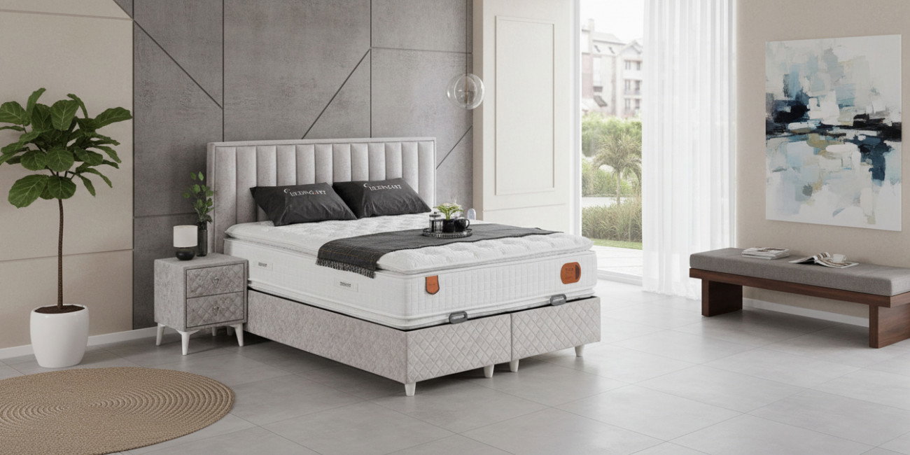 Twin Double Baza & Başlık İnegöl Mobilya