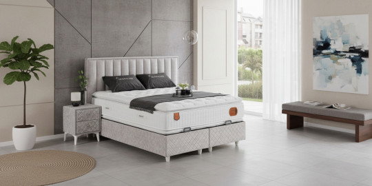 Twin Double Baza & Başlık İnegöl Mobilya