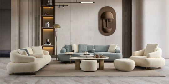 Modern ve antik esintili Prada Koltuk Takımı, krem ve buz mavisi tonlarıyla şık bir salonu süslüyor. İnegöl mobilya fiyatları için ideal bir seçenek.