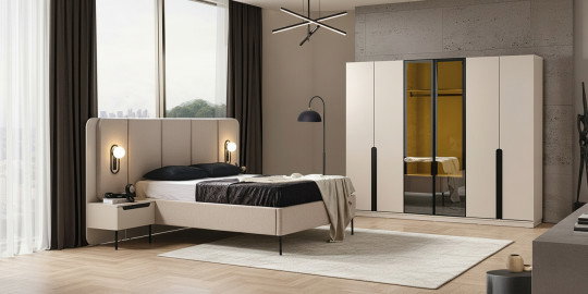 Zara Yatak Odası Takımı Siyah İnegöl Mobilya