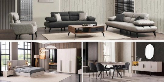Zümrüt Düğün Paketi, modern gri salon takımı, yatak odası ve beyaz yemek odası konsolu içeriyor. Uygun Fiyatlı inegöl mobilya ile evinize şıklık katın.