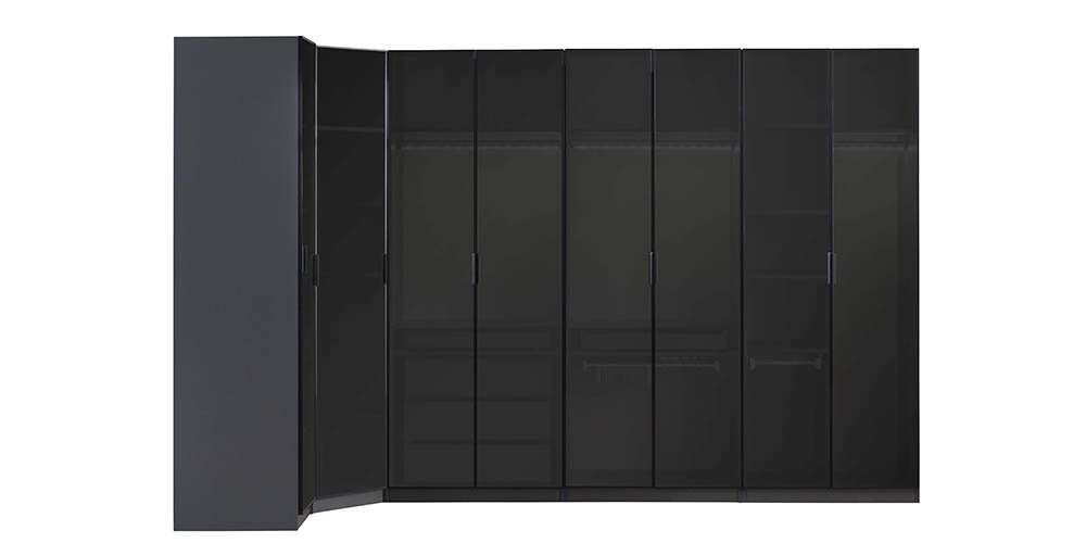 Bronze Yatak Odası Takımı Giyinme Dolaplı Antrasit-957-11