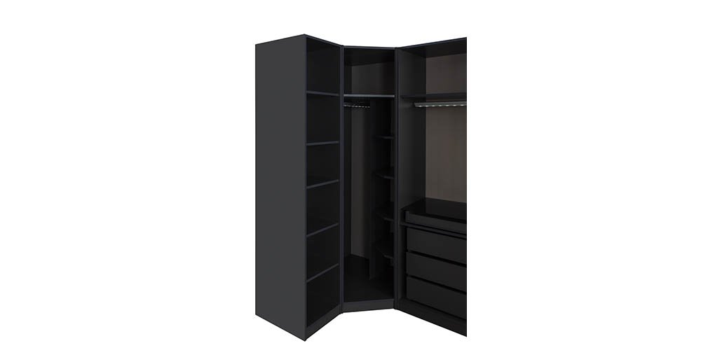 Bronze Yatak Odası Takımı Giyinme Dolaplı Antrasit-957-5