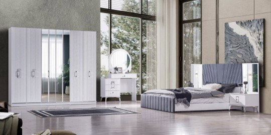 Rio Gri Yatak Odası Mdf