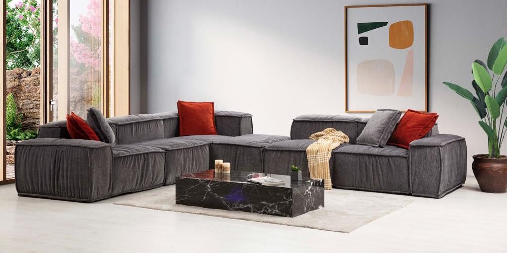 Zen Köşe Koltuk Takımı Antrasit-308-9