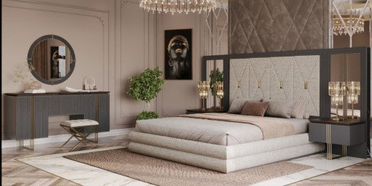 Madrid Antrasit Yatak Odası