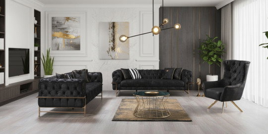 Bond Kapitoneli Koltuk Takımı İnegöl Mobilya